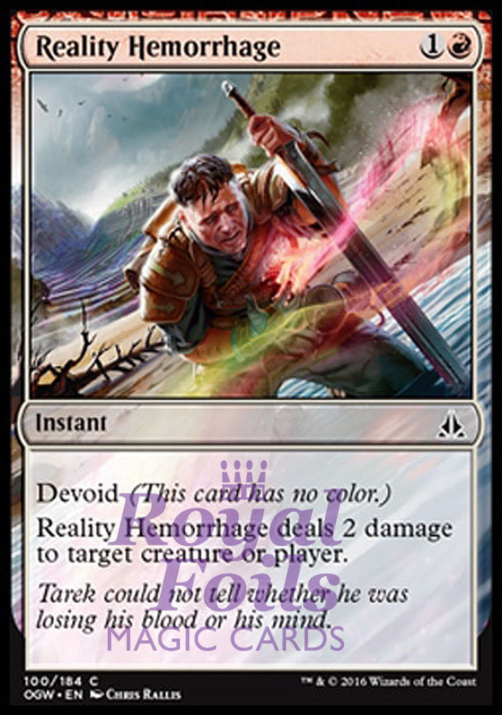 Reality Hemorrhage 4x FOIL OGW MTG Oath of the Gatewatch Common MINT red Reality Hemorrhage 4x FOIL OGW MTG Oath of the Gatewatch Common MINT red