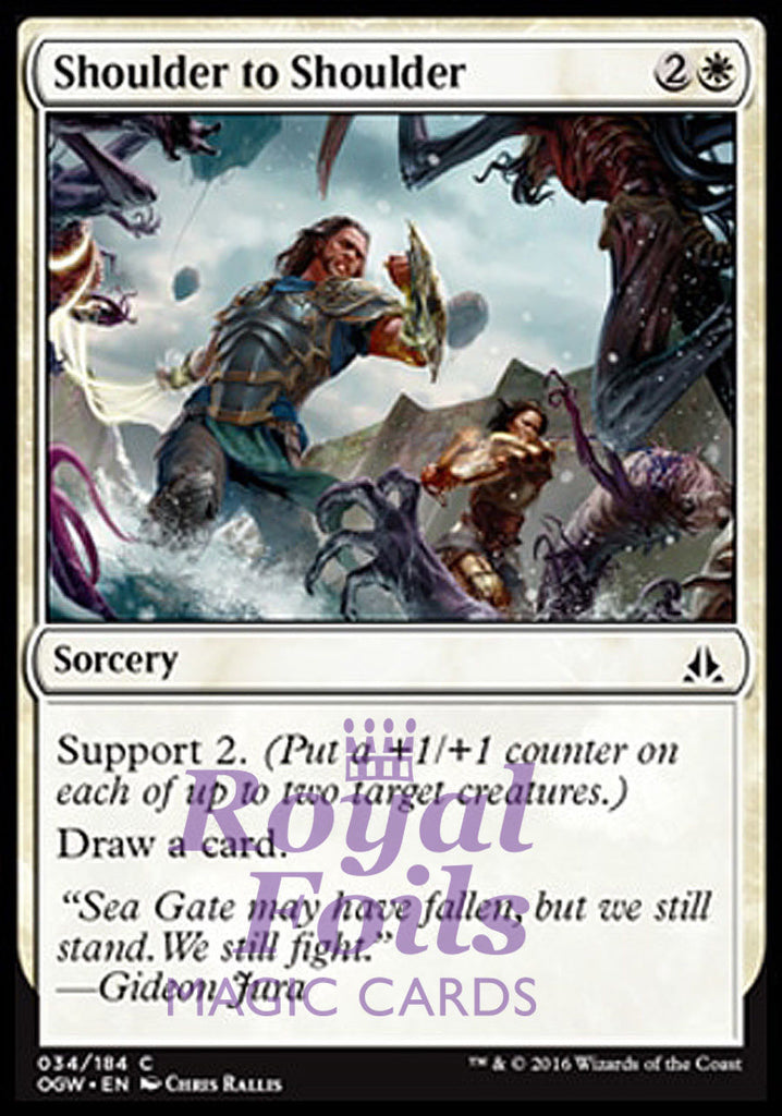 Shoulder to Shoulder 4x FOIL OGW MTG Oath of the Gatewatch Common MINT white Shoulder to Shoulder 4x FOIL OGW MTG Oath of the Gatewatch Common MINT white