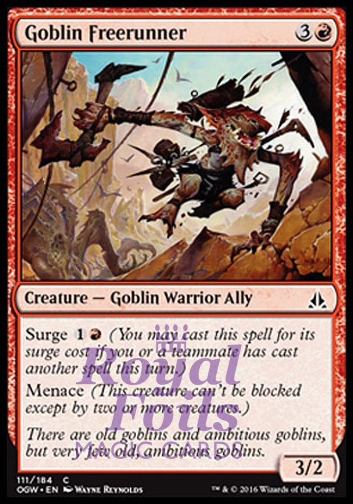 **4x FOIL Goblin Freerunner OGW MTG Oath of the Gatewatch Common MINT red **4x FOIL Goblin Freerunner OGW MTG Oath of the Gatewatch Common MINT red