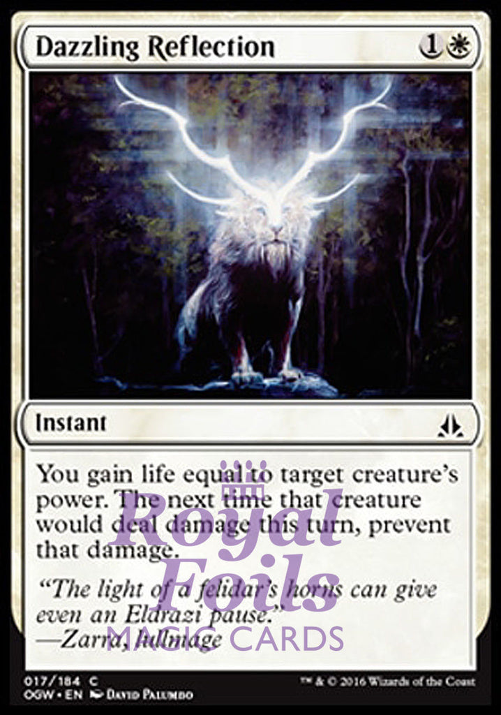 **4x FOIL Dazzling Reflection OGW MTG Oath of the Gatewatch Common MINT white **4x FOIL Dazzling Reflection OGW MTG Oath of the Gatewatch Common MINT white