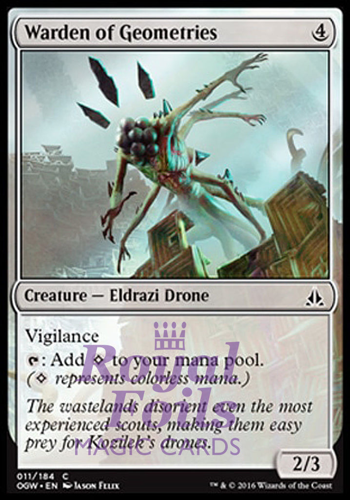 **4x FOIL Warden of Geometries** OGW MTG Oath of the Gatewatch Common MINT colorless **4x FOIL Warden of Geometries** OGW MTG Oath of the Gatewatch Common MINT colorless