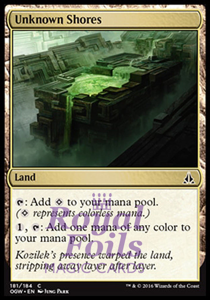 **4x FOIL Unknown Shores** OGW MTG Oath of the Gatewatch Common NM land **4x FOIL Unknown Shores** OGW MTG Oath of the Gatewatch Common NM land