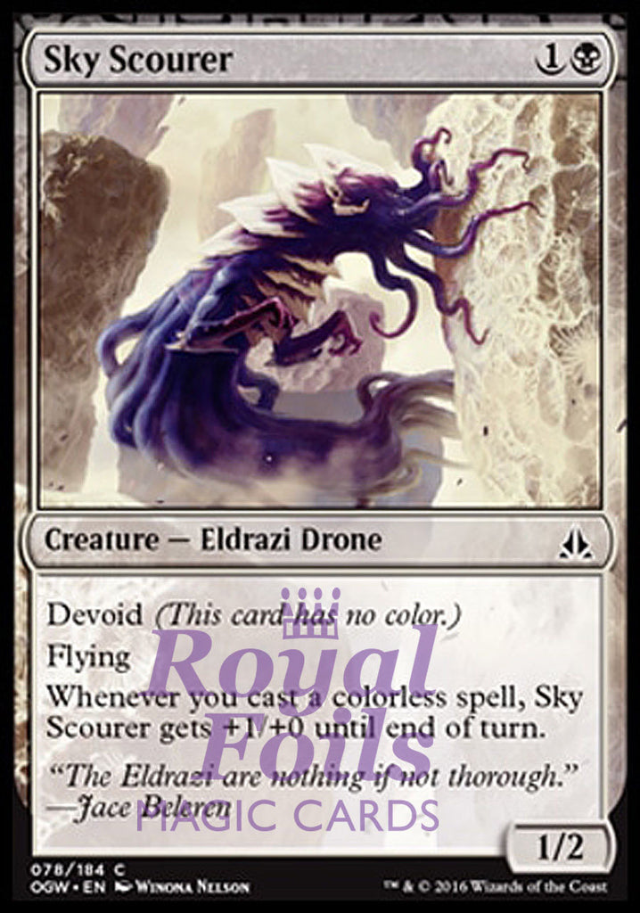 Sky Scourer 4x FOIL OGW MTG Oath of the Gatewatch Common NM black Sky Scourer 4x FOIL OGW MTG Oath of the Gatewatch Common NM black