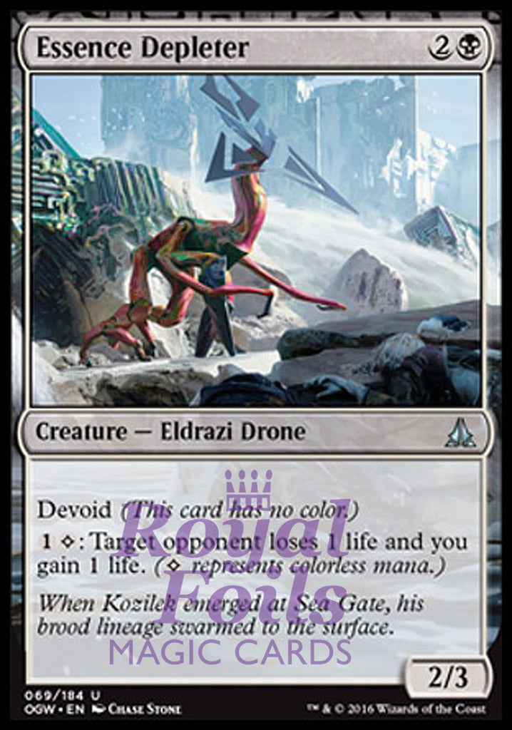 Essence Depleter 2x FOIL OGW MTG Oath of the Gatewatch Uncommon MINT black Essence Depleter 2x FOIL OGW MTG Oath of the Gatewatch Uncommon MINT black