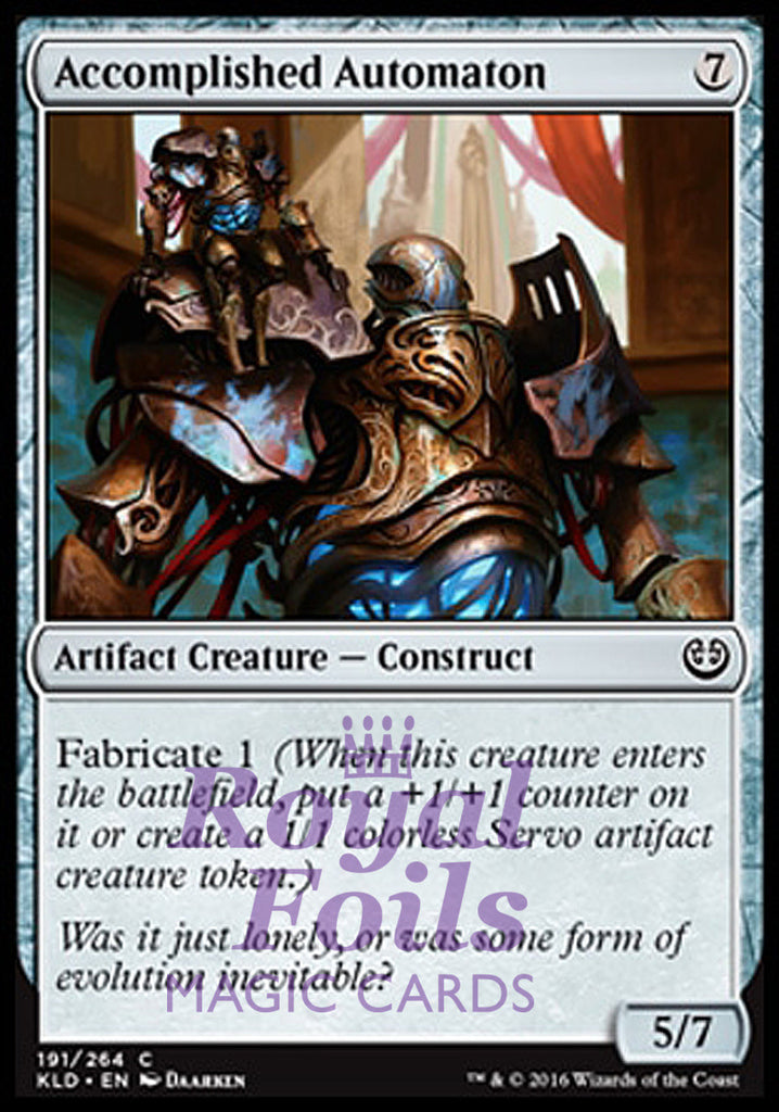 Accomplished Automaton 4x FOIL KLD MTG Kaladesh Common MINT artifact Accomplished Automaton 4x FOIL KLD MTG Kaladesh Common MINT artifact