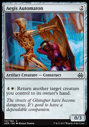 Aegis Automaton 4x FOIL AER MTG Aether Revolt Common MINT artifact Aegis Automaton 4x FOIL AER MTG Aether Revolt Common MINT artifact