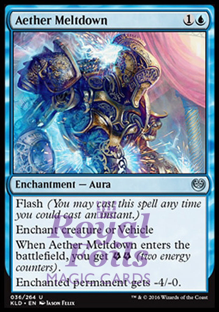 Aether Meltdown 2x FOIL KLD MTG Kaladesh Uncommon MINT blue Aether Meltdown 2x FOIL KLD MTG Kaladesh Uncommon MINT blue