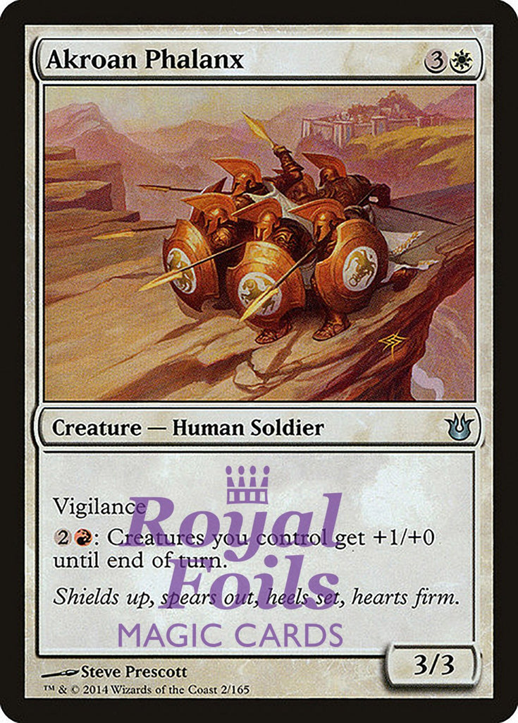 Akroan Phalanx 2x FOIL BNG MTG Born of the Gods Uncommon MINT white Akroan Phalanx 2x FOIL BNG MTG Born of the Gods Uncommon MINT white