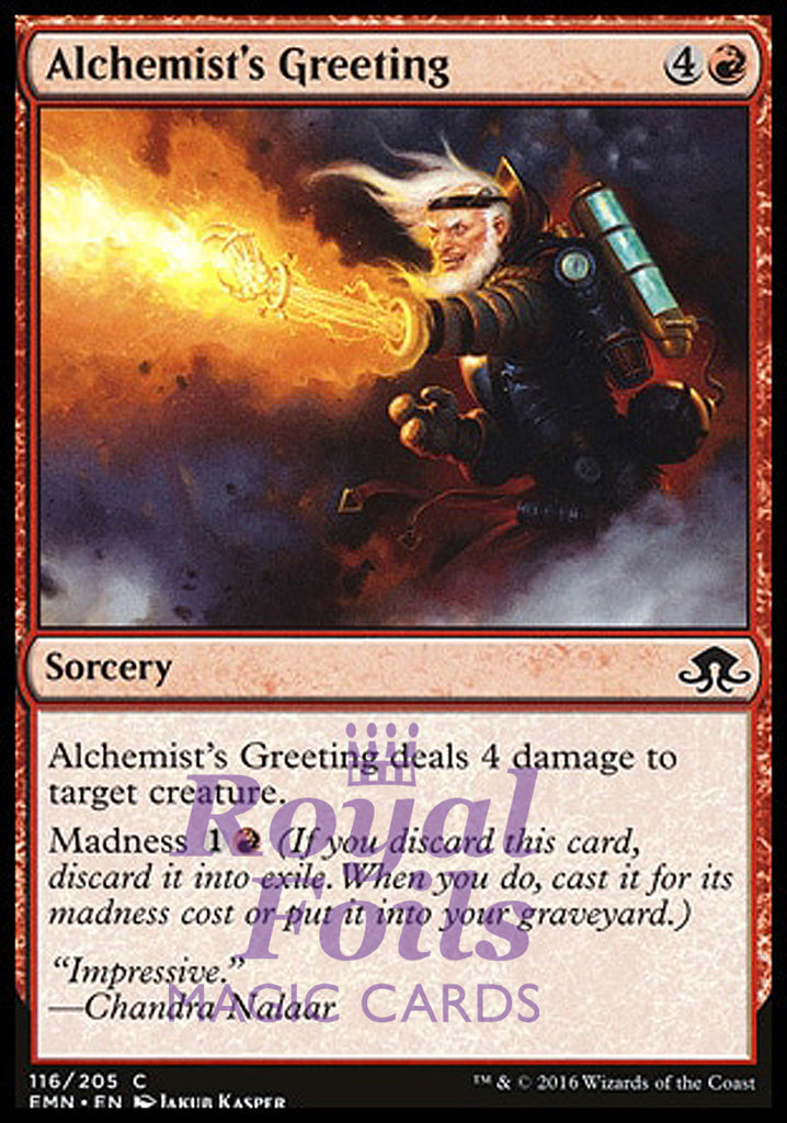Alchemist's Greeting 4x FOIL EMN MTG Eldritch Moon Common MINT red Alchemist's Greeting 4x FOIL EMN MTG Eldritch Moon Common MINT red