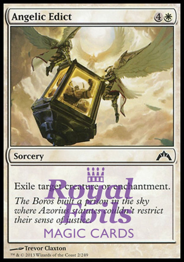 Angelic Edict 4x FOIL GTC MTG Gatecrash Common MINT white Angelic Edict 4x FOIL GTC MTG Gatecrash Common MINT white