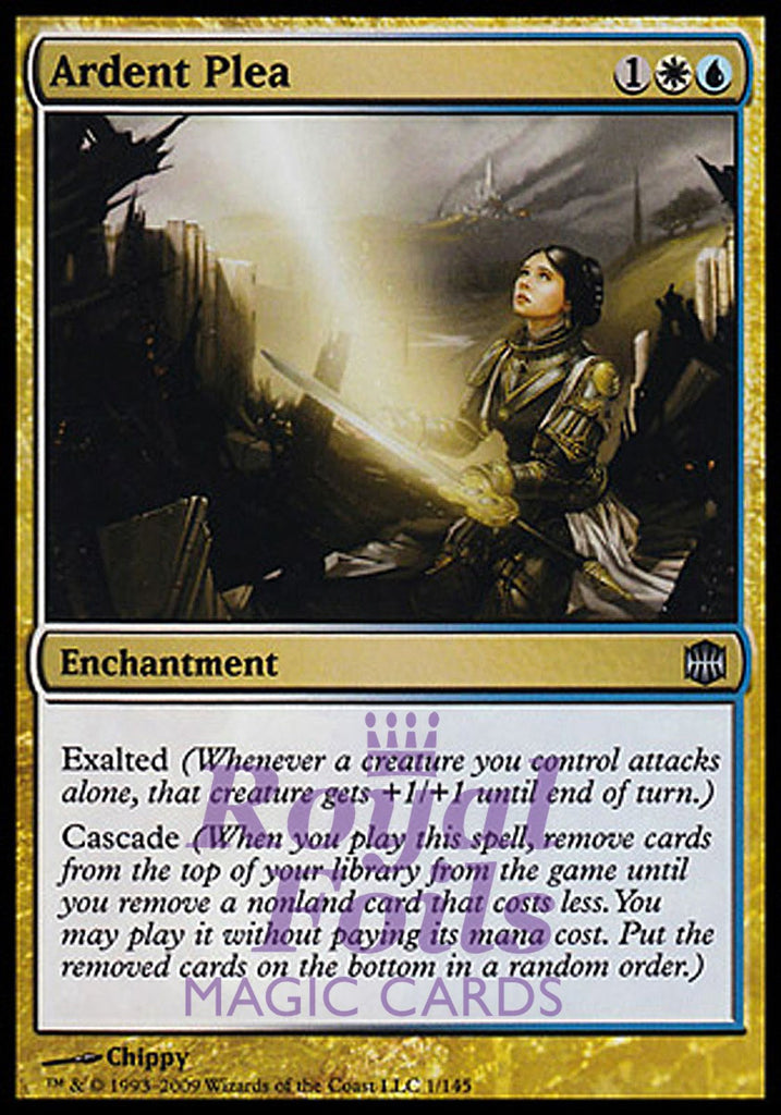 **1x FOIL Ardent Plea** ARB MTG Alara Reborn Uncommon NM- white blue **1x FOIL Ardent Plea** ARB MTG Alara Reborn Uncommon NM- white blue