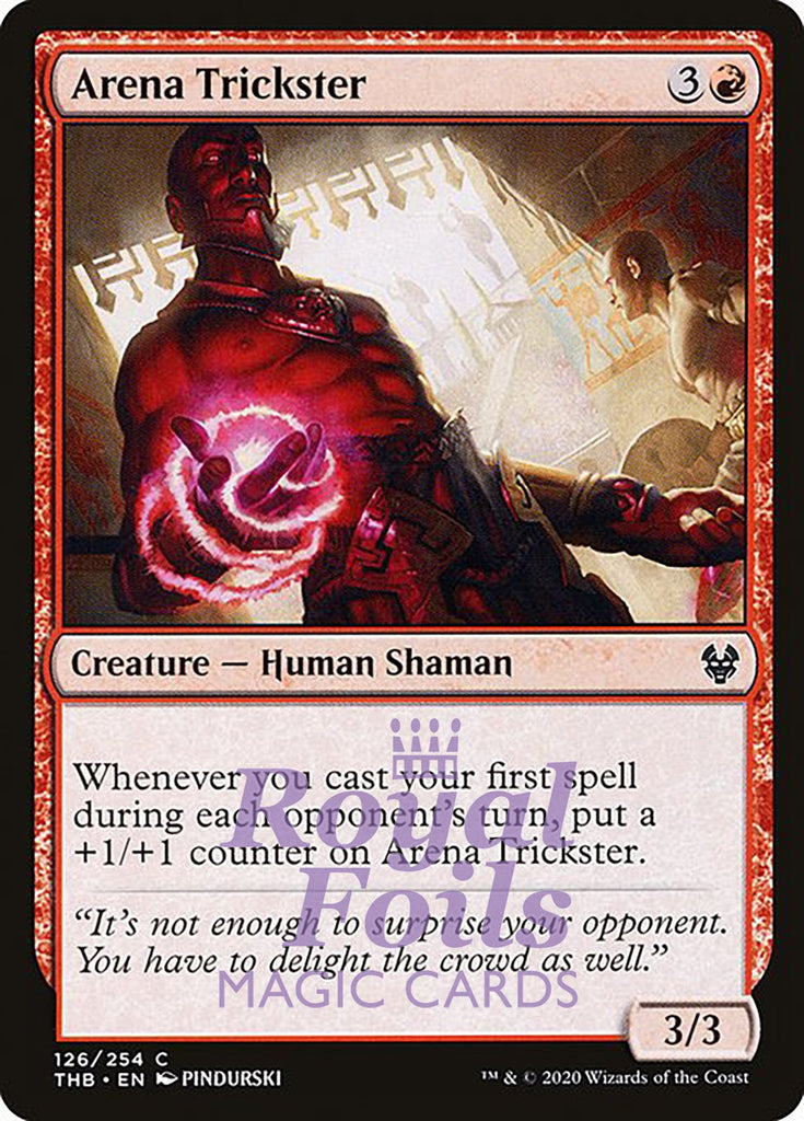 Arena Trickster 4x FOIL THB MTG Theros Beyond Death Common MINT red Arena Trickster 4x FOIL THB MTG Theros Beyond Death Common MINT red