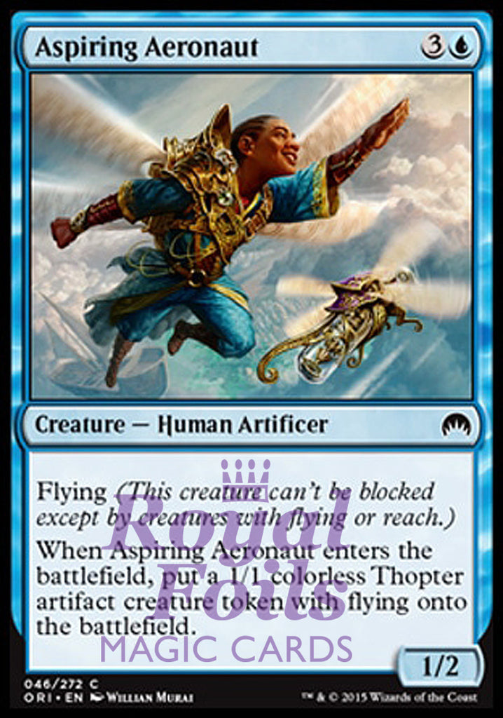 Aspiring Aeronaut 4x FOIL ORI MTG Magic Origins Common MINT blue Aspiring Aeronaut 4x FOIL ORI MTG Magic Origins Common MINT blue