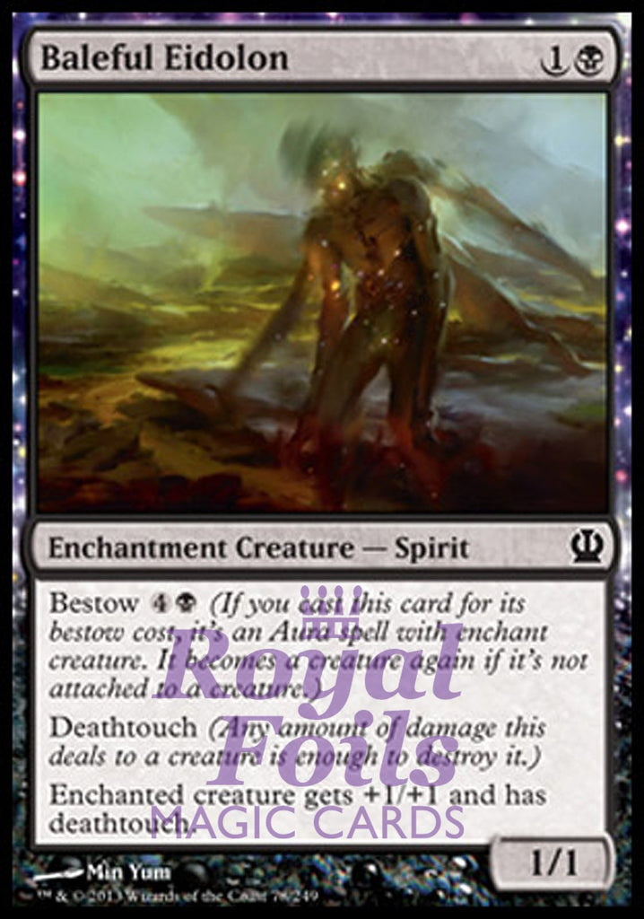 Baleful Eidolon 4x FOIL THS MTG Theros Common MINT black Baleful Eidolon 4x FOIL THS MTG Theros Common MINT black