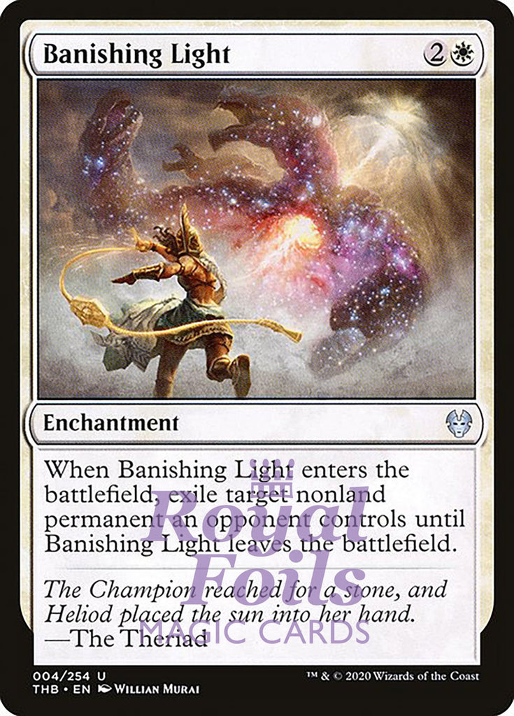Banishing Light 4x FOIL THB MTG Theros Beyond Death Uncommon MINT white Banishing Light 4x FOIL THB MTG Theros Beyond Death Uncommon MINT white