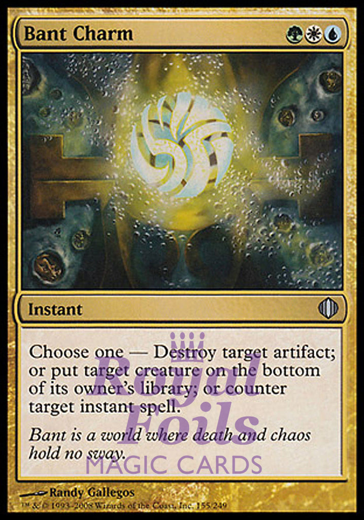 Bant Charm 1x FOIL ALA MTG Shards of Alara Uncommon MINT green white blue Bant Charm 1x FOIL ALA MTG Shards of Alara Uncommon MINT green white blue