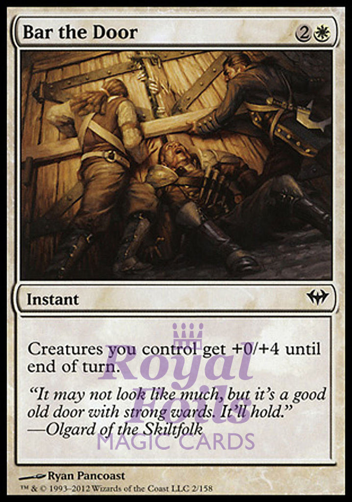 Bar the Door 2x FOIL DKA MTG Dark Ascension Common MINT white instant Bar the Door 2x FOIL DKA MTG Dark Ascension Common MINT white instant