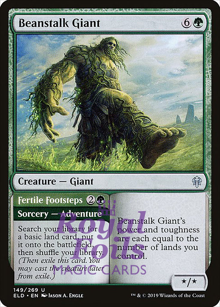 **2x FOIL Beanstalk Giant** ELD MTG Throne of Eldraine Uncommon MINT green **2x FOIL Beanstalk Giant** ELD MTG Throne of Eldraine Uncommon MINT green