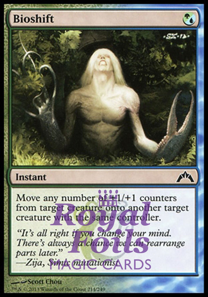 **1x FOIL Bioshift** GTC MTG Gatecrash Common MINT green blue **1x FOIL Bioshift** GTC MTG Gatecrash Common MINT green blue
