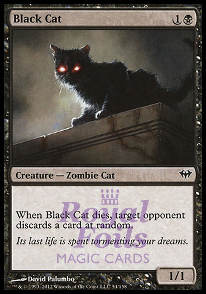 Black Cat 2x FOIL DKA MTG Dark Ascension Common 1 MINT 1 NM black Black Cat 2x FOIL DKA MTG Dark Ascension Common 1 MINT 1 NM black