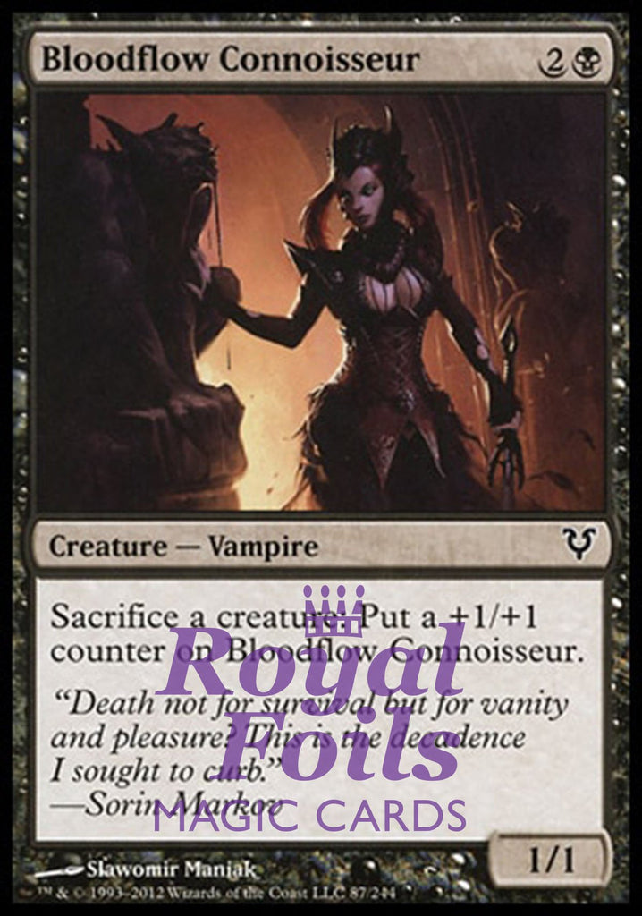 **2x FOIL Bloodflow Connoisseur** AVR MTG Avacyn Restored Common MINT black **2x FOIL Bloodflow Connoisseur** AVR MTG Avacyn Restored Common MINT black