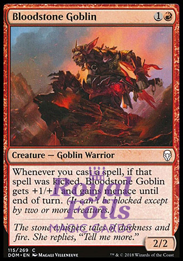 Bloodstone Goblin 4x FOIL DOM MTG Dominaria Common MINT red Bloodstone Goblin 4x FOIL DOM MTG Dominaria Common MINT red