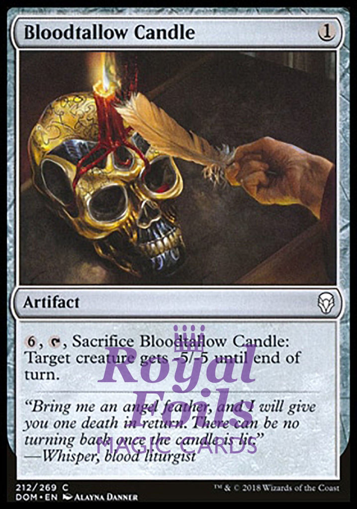 Bloodtallow Candle 4x FOIL DOM MTG Dominaria Common MINT artifact Bloodtallow Candle 4x FOIL DOM MTG Dominaria Common MINT artifact