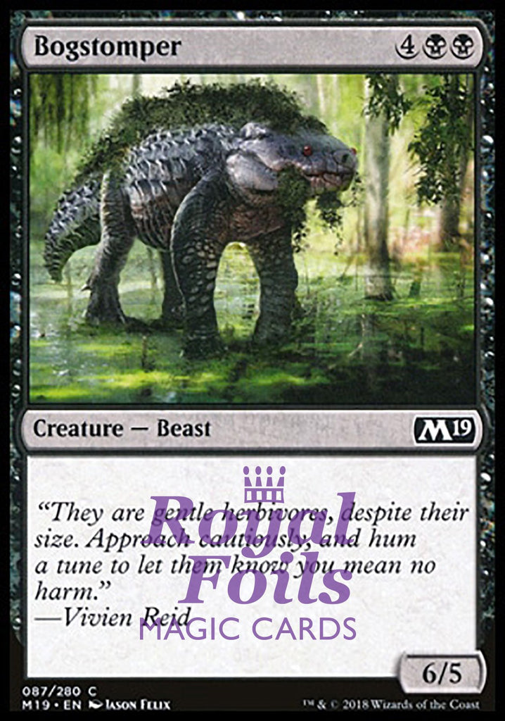 Bogstomper 4x FOIL M19 MTG Core Set 2019 Common MINT black Bogstomper 4x FOIL M19 MTG Core Set 2019 Common MINT black