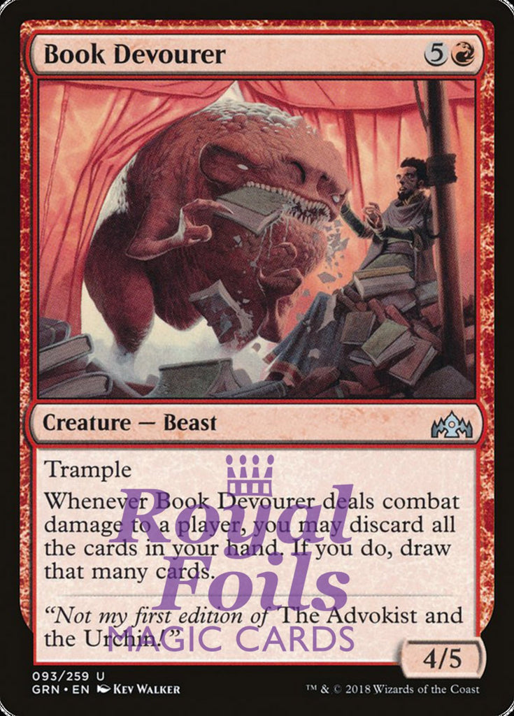 Book Devourer 2x FOIL GRN MTG Guilds of Ravnica Uncommon MINT red Book Devourer 2x FOIL GRN MTG Guilds of Ravnica Uncommon MINT red