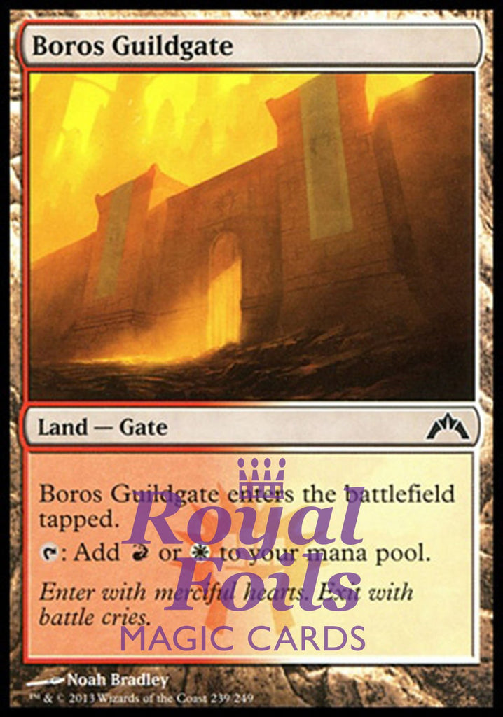 Boros Guildgate 2x FOIL GTC MTG Gatecrash Common MINT red white land Boros Guildgate 2x FOIL GTC MTG Gatecrash Common MINT red white land
