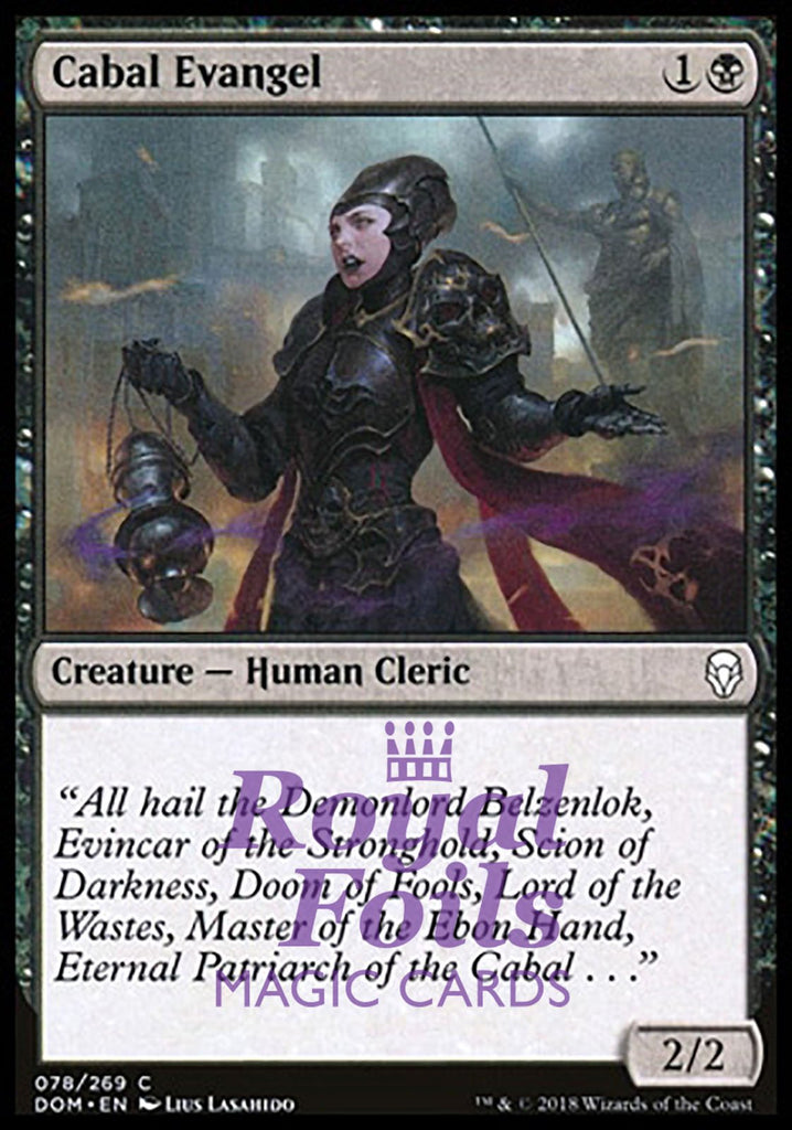 Cabal Evangel 4x FOIL DOM MTG Dominaria Common MINT black Cabal Evangel 4x FOIL DOM MTG Dominaria Common MINT black