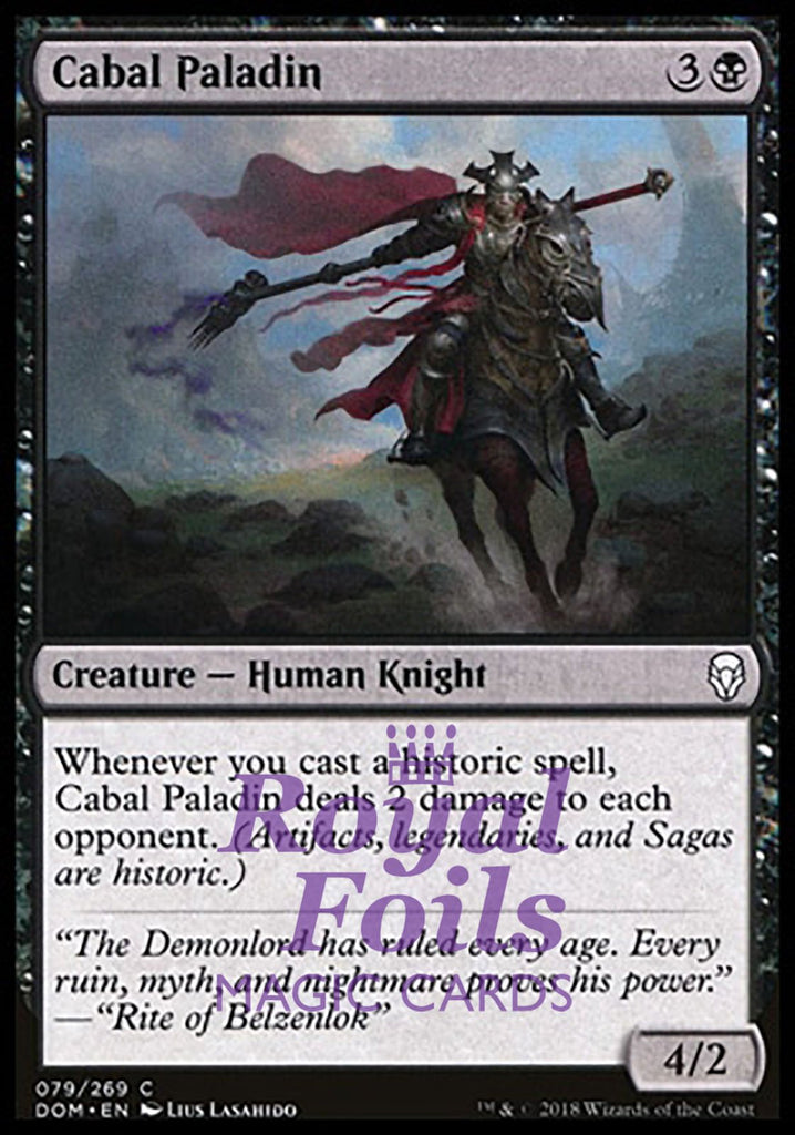 Cabal Paladin 4x FOIL DOM MTG Dominaria Common MINT black Cabal Paladin 4x FOIL DOM MTG Dominaria Common MINT black