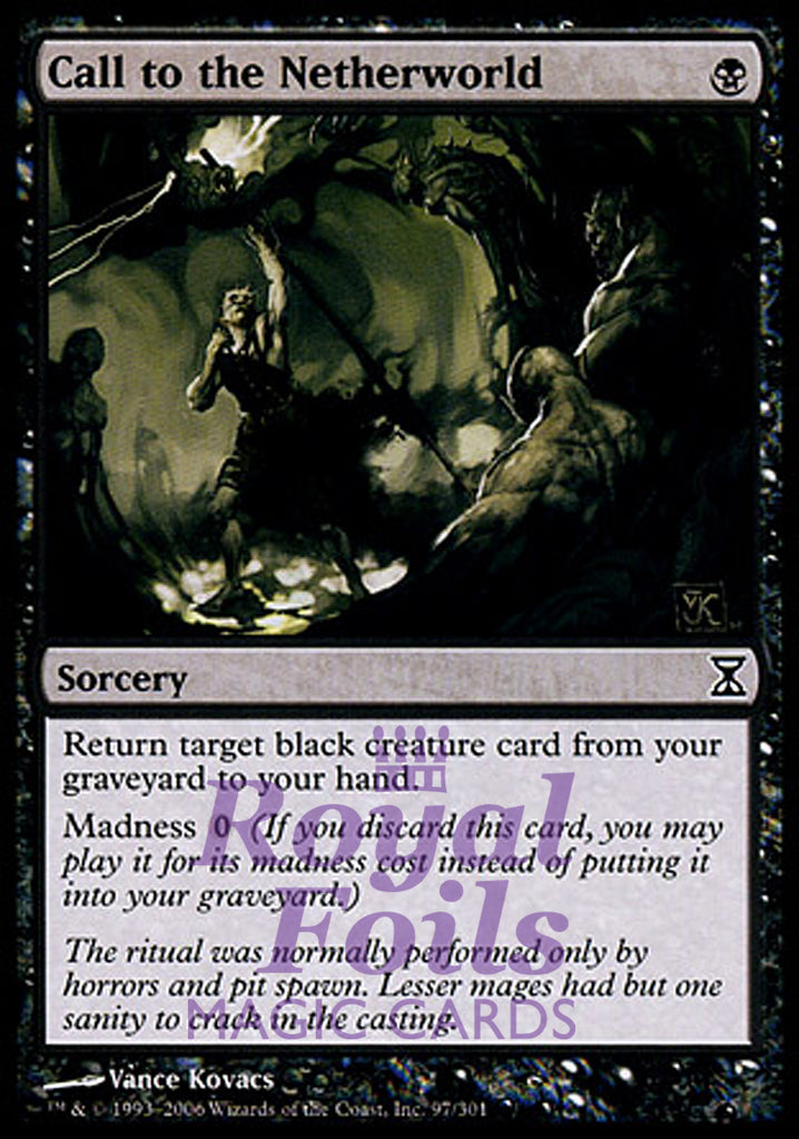 Call to the Netherworld 1x FOIL TSP MTG Time Spiral Common MINT black Call to the Netherworld 1x FOIL TSP MTG Time Spiral Common MINT black