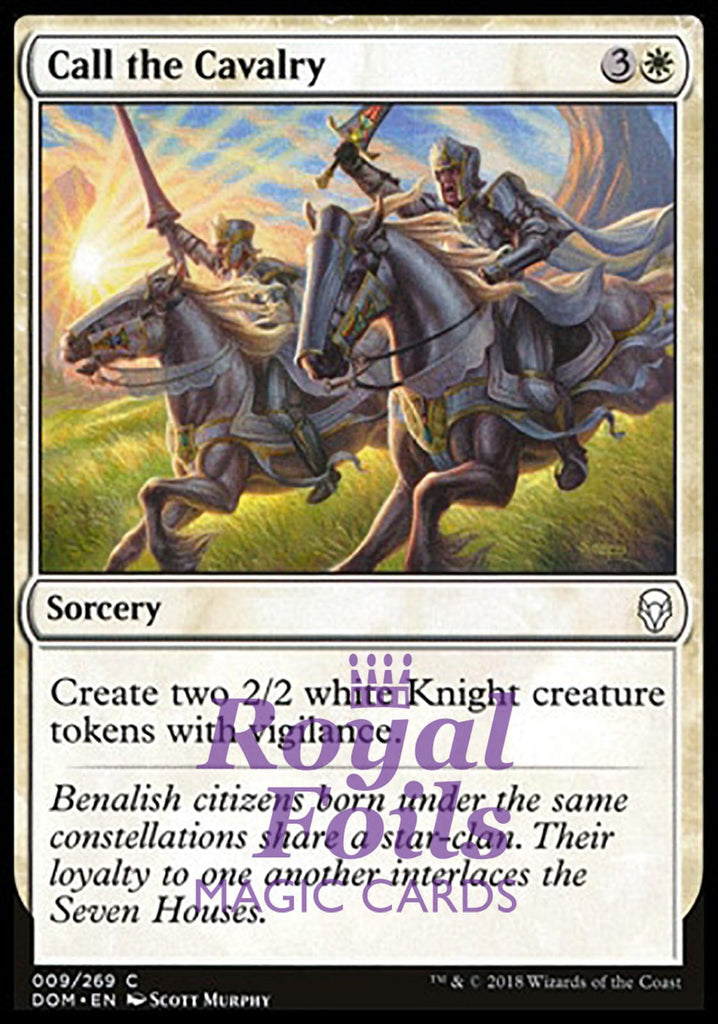 Call the Cavalry 4x FOIL DOM MTG Dominaria Common MINT white Call the Cavalry 4x FOIL DOM MTG Dominaria Common MINT white