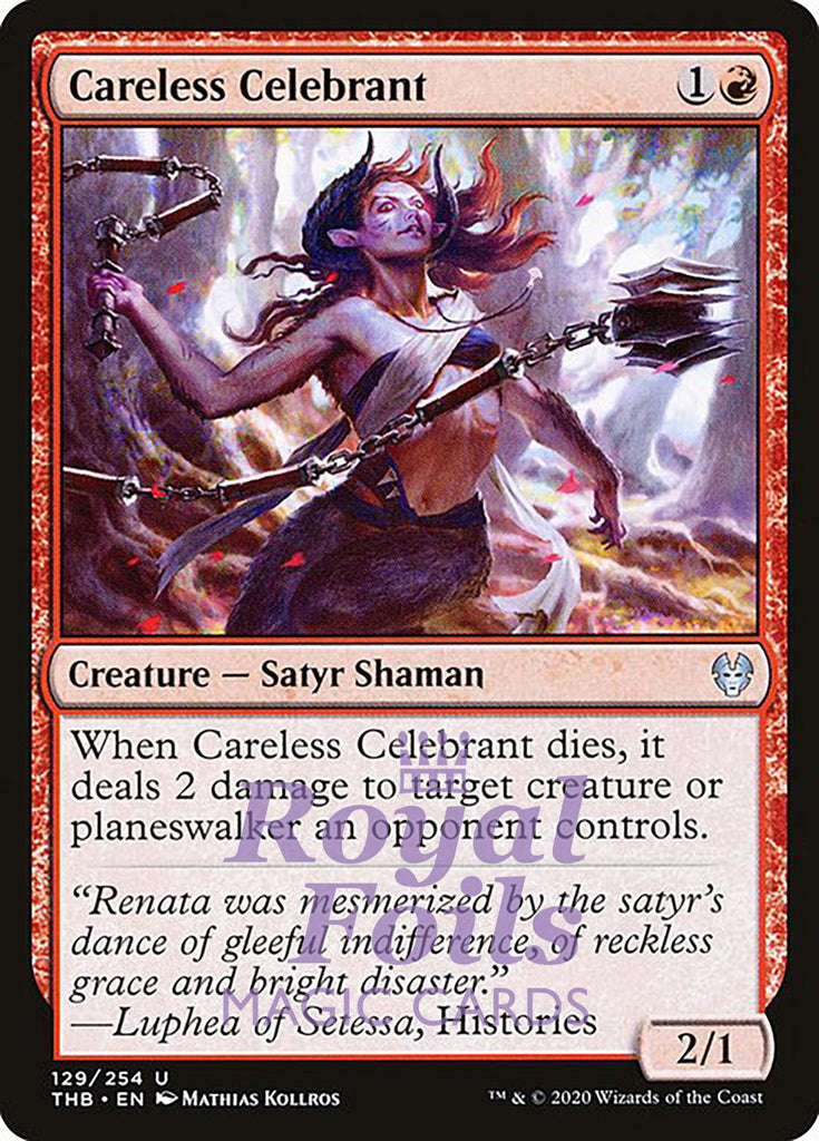 Careless Celebrant 4x FOIL THB MTG Theros Beyond Death Uncommon MINT red Careless Celebrant 4x FOIL THB MTG Theros Beyond Death Uncommon MINT red