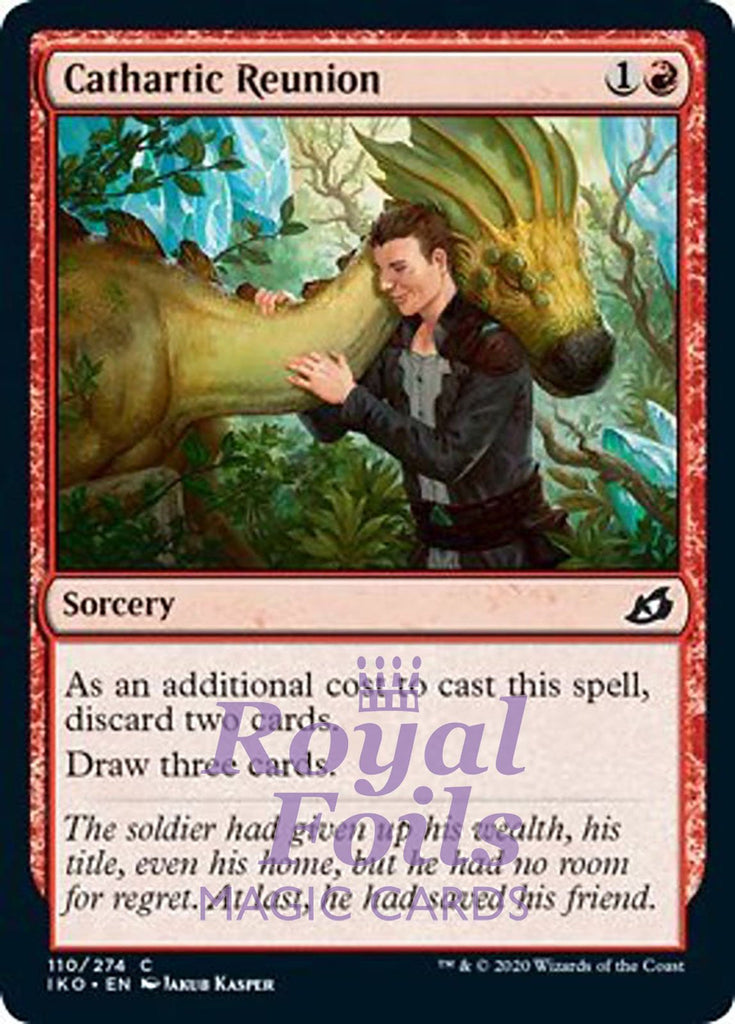 Cathartic Reunion 4x FOIL IKO MTG Ikoria Common MINT red Cathartic Reunion 4x FOIL IKO MTG Ikoria Common MINT red