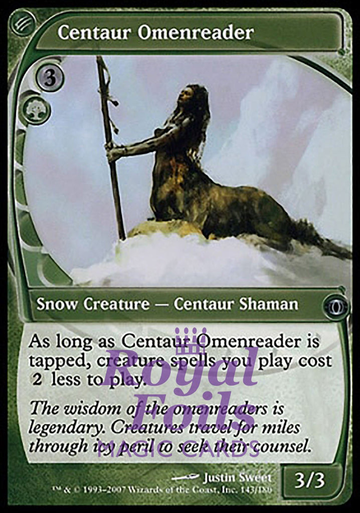 **1x FOIL Centaur Omenreader** FUT MTG Future Sight Uncommon NM+ green **1x FOIL Centaur Omenreader** FUT MTG Future Sight Uncommon NM+ green