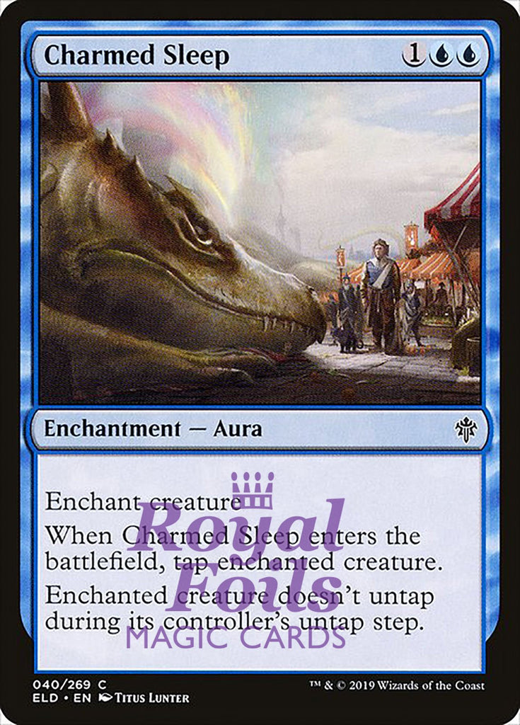 **3x FOIL Charmed Sleep** ELD MTG Throne of Eldraine Common MINT blue **3x FOIL Charmed Sleep** ELD MTG Throne of Eldraine Common MINT blue