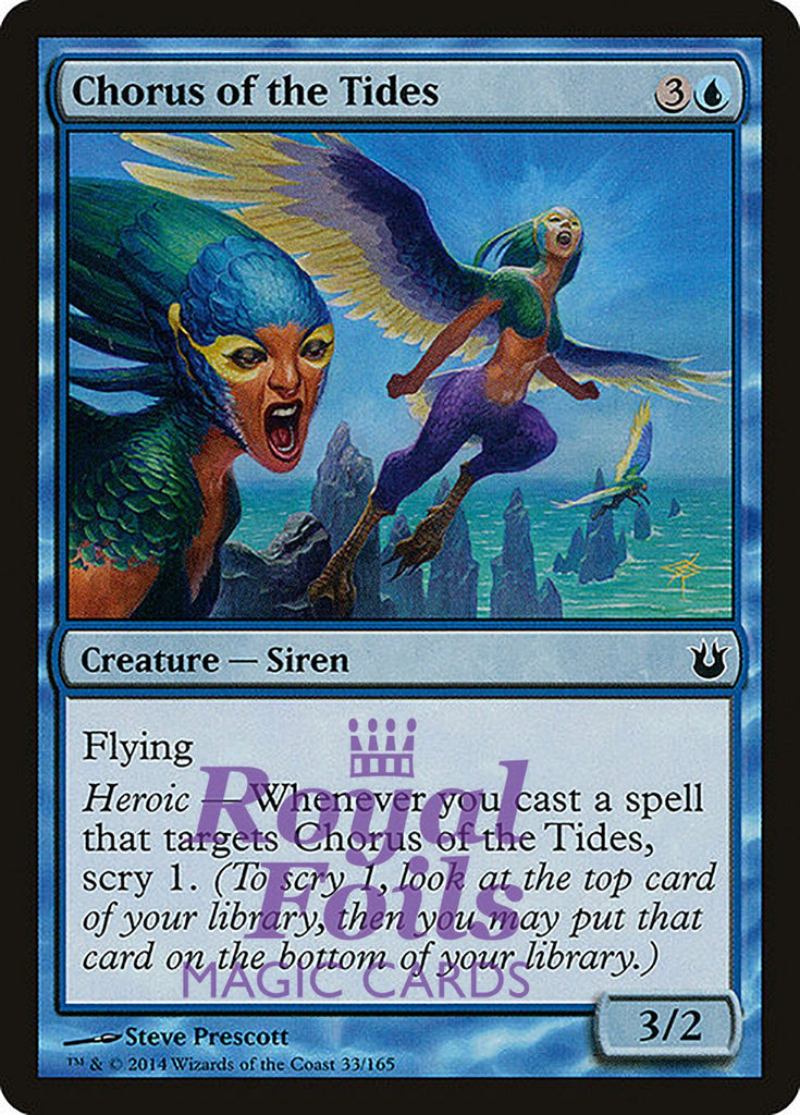 Chorus of the Tides 4x FOIL BNG MTG Born of the Gods Common MINT blue Chorus of the Tides 4x FOIL BNG MTG Born of the Gods Common MINT blue