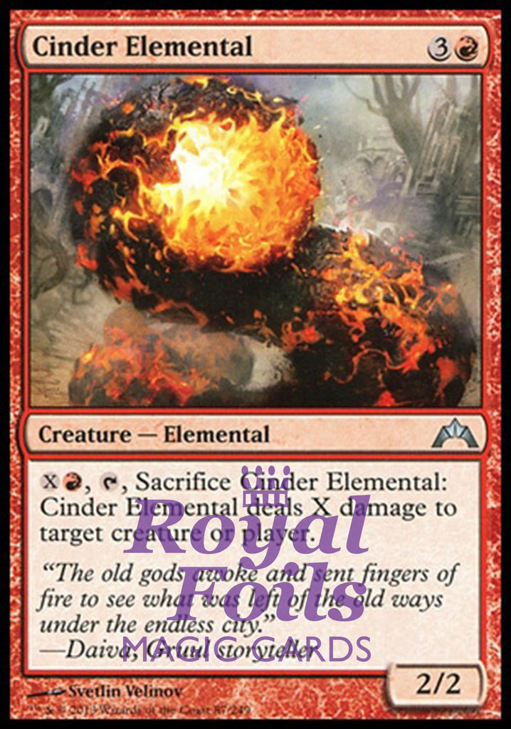 **4x FOIL Cinder Elemental** GTC MTG Gatecrash Uncommon MINT red **4x FOIL Cinder Elemental** GTC MTG Gatecrash Uncommon MINT red