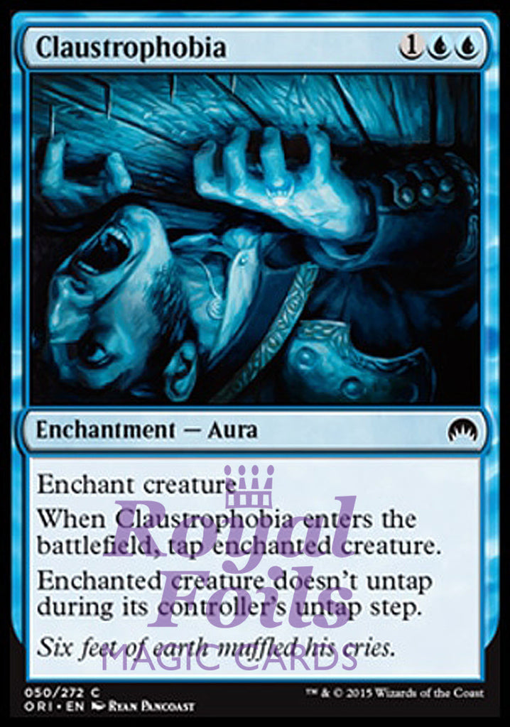 Claustrophobia 4x FOIL ORI MTG Magic Origins Common MINT blue Claustrophobia 4x FOIL ORI MTG Magic Origins Common MINT blue