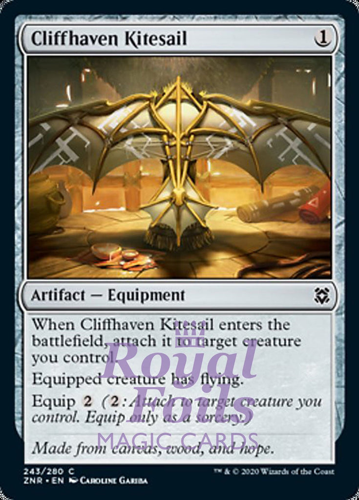 **4x FOIL Cliffhaven Kitesail** ZNR MTG Zendikar Rising Common MINT artifact **4x FOIL Cliffhaven Kitesail** ZNR MTG Zendikar Rising Common MINT artifact