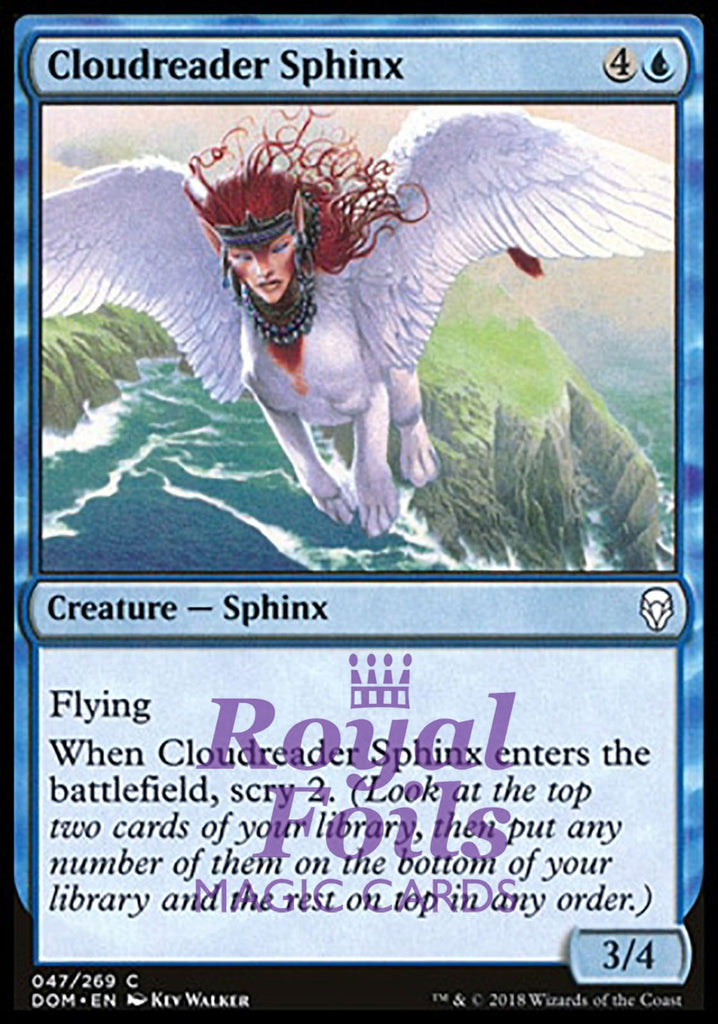 Cloudreader Sphinx 4x FOIL DOM MTG Dominaria Common MINT blue Cloudreader Sphinx 4x FOIL DOM MTG Dominaria Common MINT blue