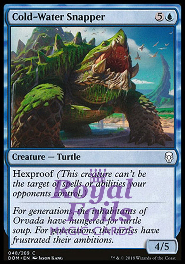 Cold-Water Snapper 4x FOIL DOM MTG Dominaria Common MINT blue Cold-Water Snapper 4x FOIL DOM MTG Dominaria Common MINT blue