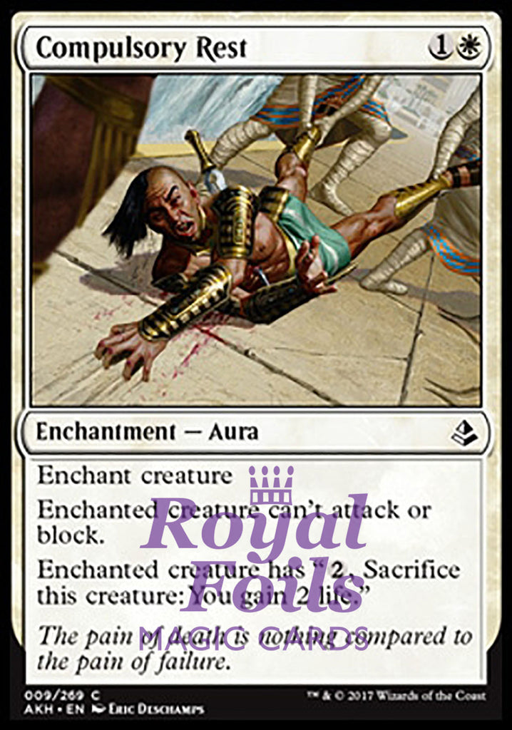 Compulsory Rest 4x FOIL AKH MTG Amonkhet Common MINT white Compulsory Rest 4x FOIL AKH MTG Amonkhet Common MINT white