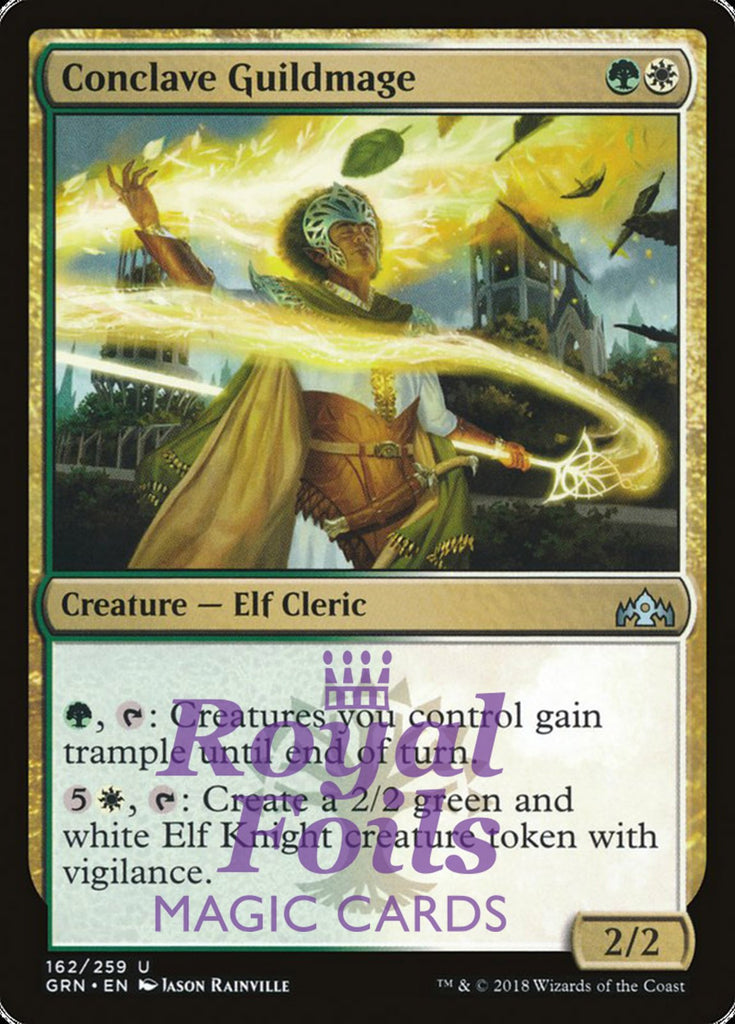 Conclave Guildmage 2x FOIL GRN MTG Guilds of Ravnica Uncommon MINT green white Conclave Guildmage 2x FOIL GRN MTG Guilds of Ravnica Uncommon MINT green white
