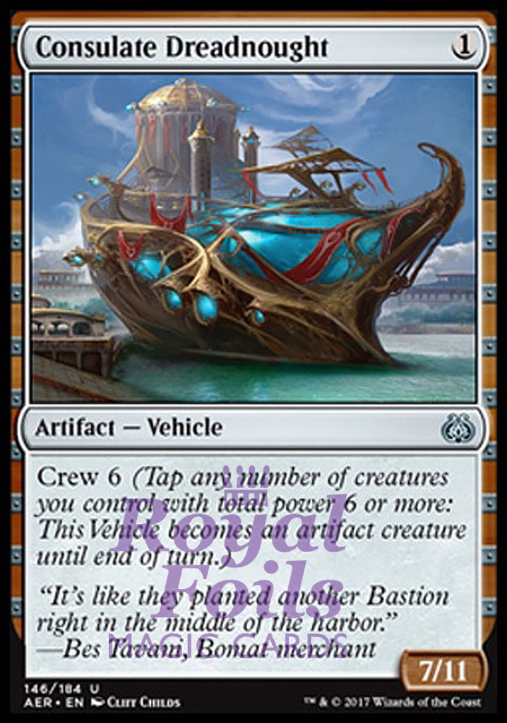 Consulate Dreadnought 1x FOIL AER MTG Aether Revolt Uncommon MINT artifact Consulate Dreadnought 1x FOIL AER MTG Aether Revolt Uncommon MINT artifact