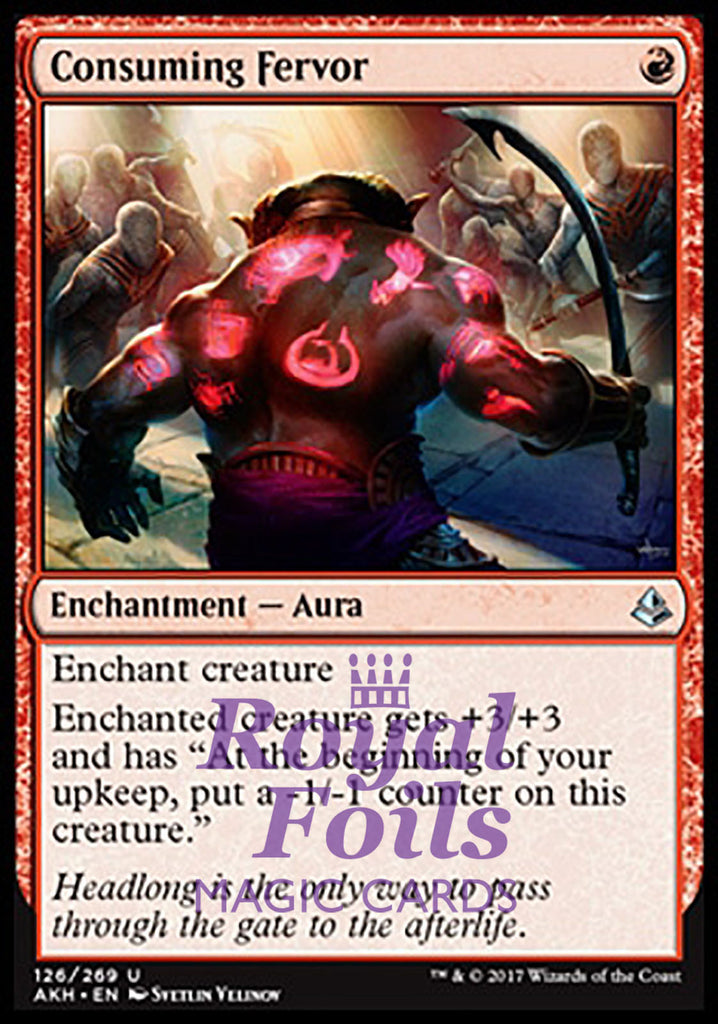 Consuming Fervor 2x FOIL AKH MTG Amonkhet Uncommon MINT red Consuming Fervor 2x FOIL AKH MTG Amonkhet Uncommon MINT red
