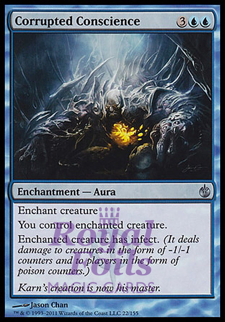 Corrupted Conscience 1x FOIL MBS MTG Mirrodin Besieged Uncommon MINT blue Corrupted Conscience 1x FOIL MBS MTG Mirrodin Besieged Uncommon MINT blue