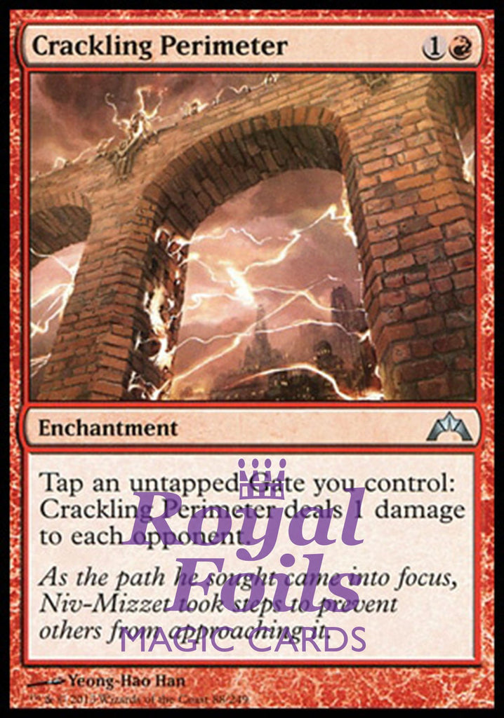 **1x FOIL Crackling Perimeter** GTC MTG Gatecrash Uncommon MINT red **1x FOIL Crackling Perimeter** GTC MTG Gatecrash Uncommon MINT red